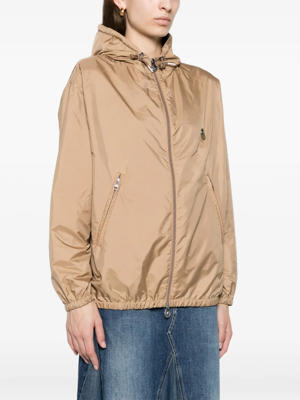 Moncler hooded windbreaker Beige
