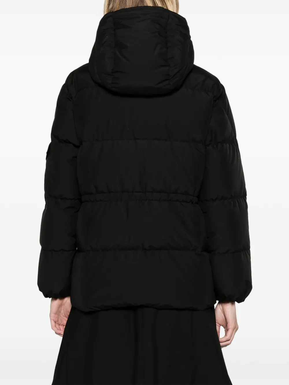 Moncler Himalaya hooded short down jacket Zwart