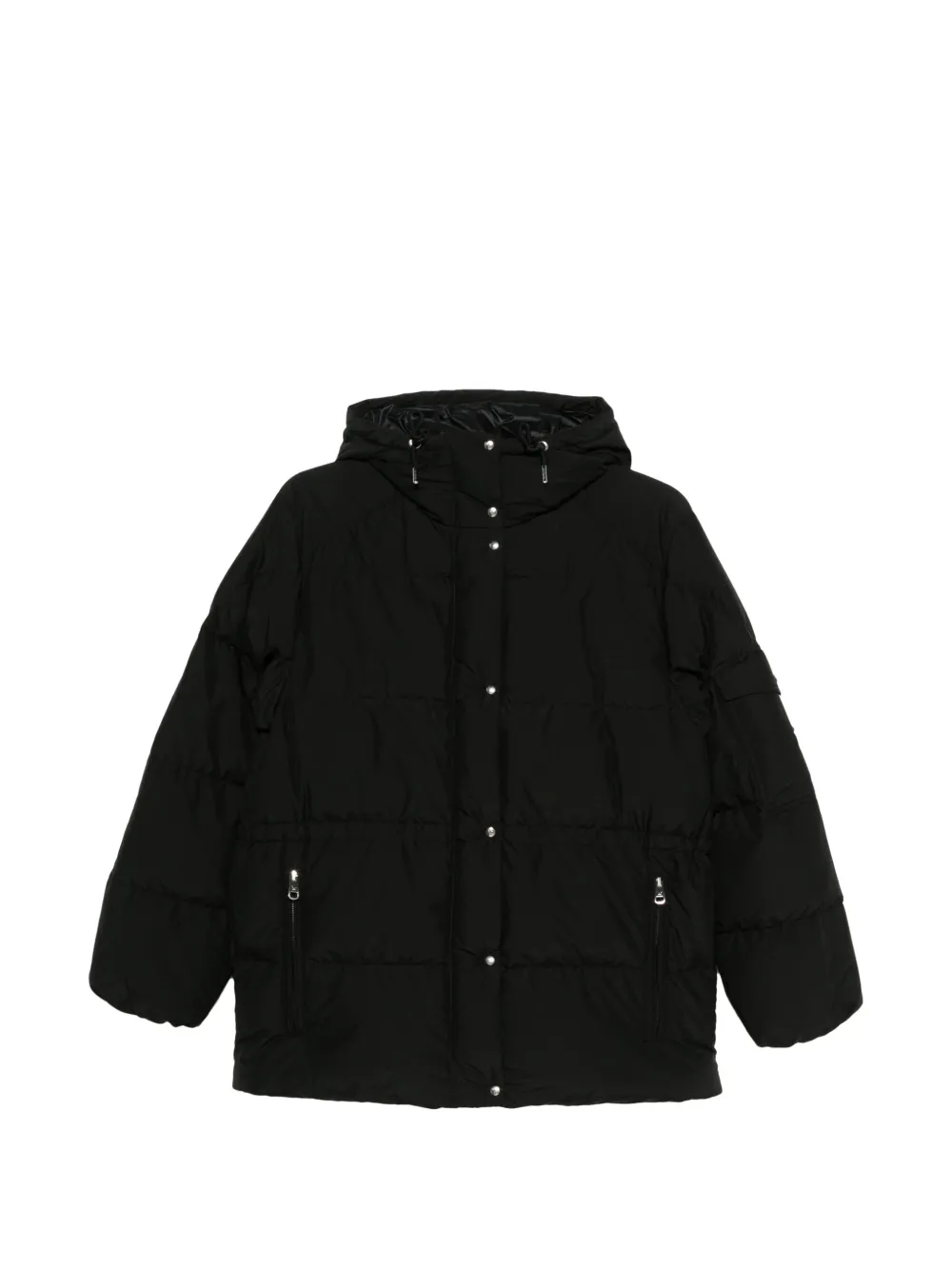 Moncler Himalaya hooded short down jacket Zwart
