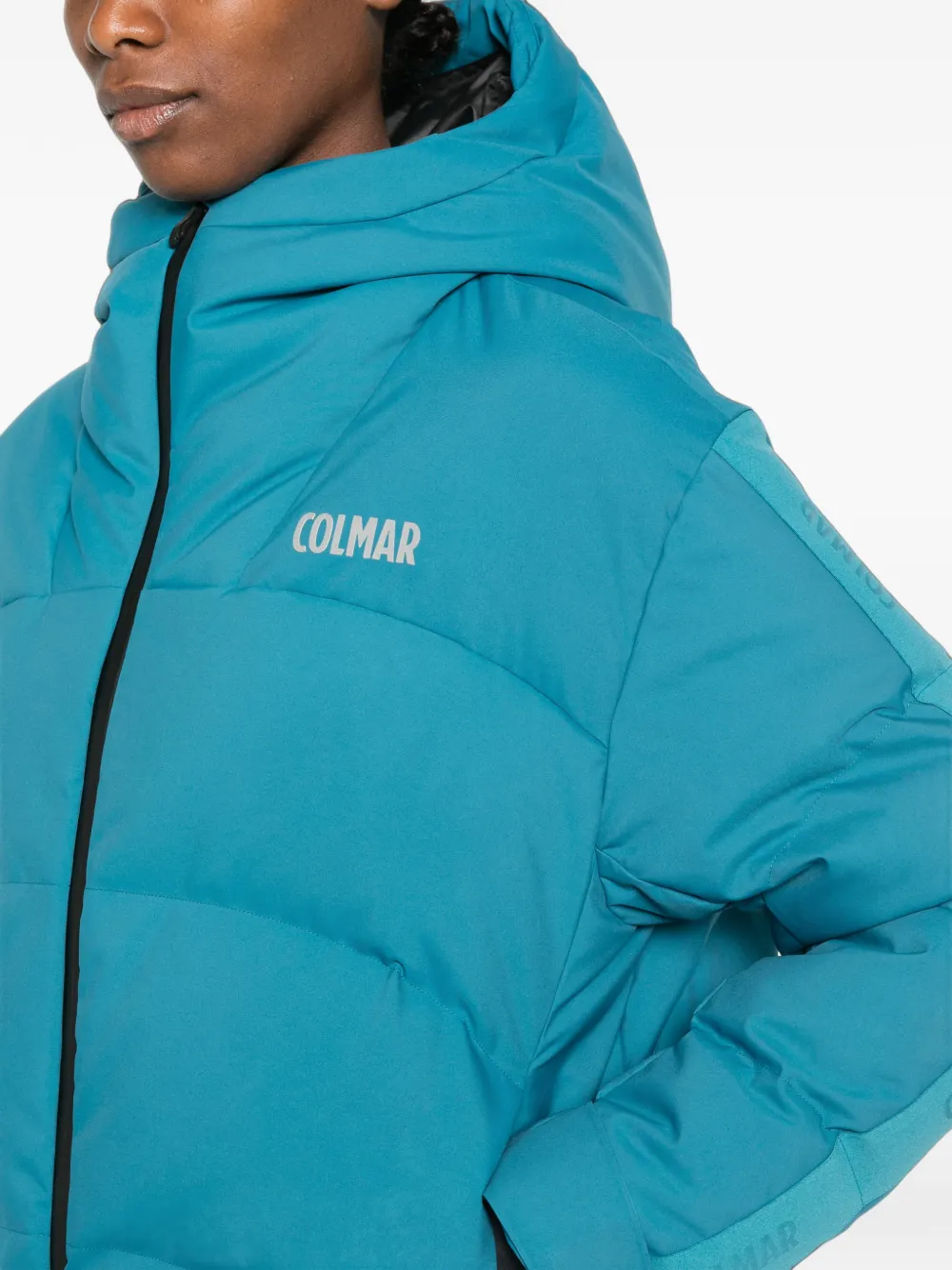 Colmar Gevoerd jack met capuchon Blauw