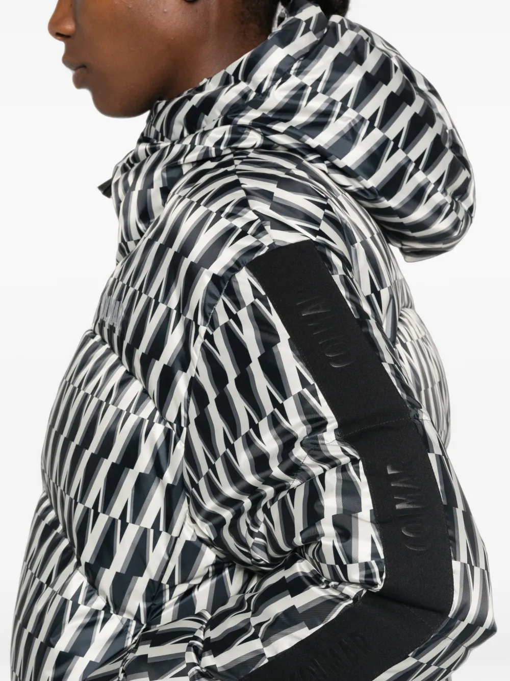 Colmar Ski-jack met capuchon en print Zwart