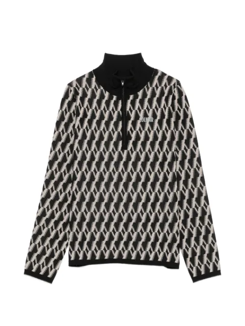 Colmar jacquard-pattern half-zip sweater