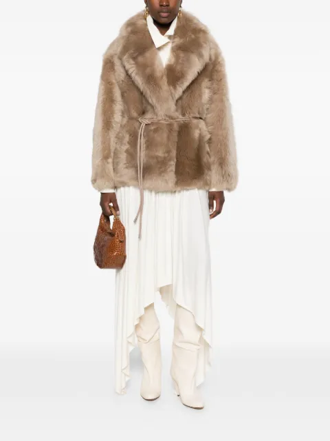 Mackage Ali belted shearling coat