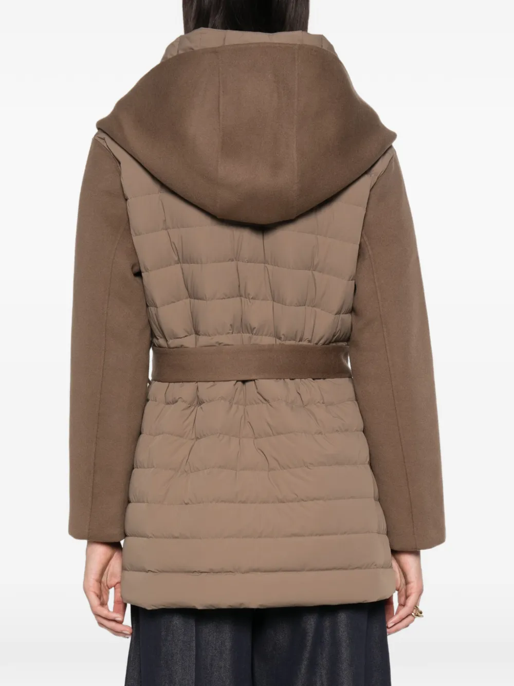 Mackage Bethany jack met capuchon en ceintuur Bruin
