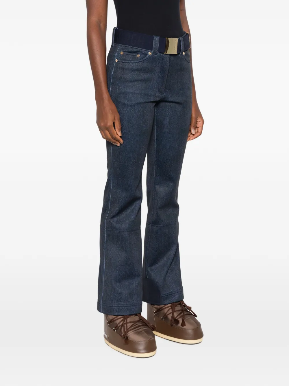 Goldbergh Fuji denim skibroek Blauw