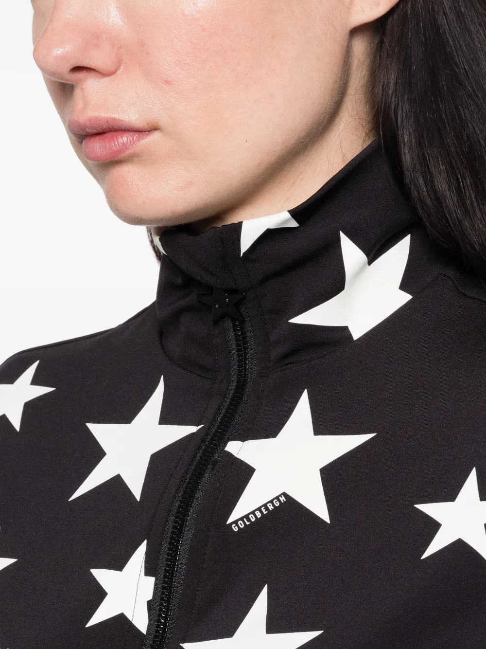 Goldbergh Hikari top met sterrenprint Zwart