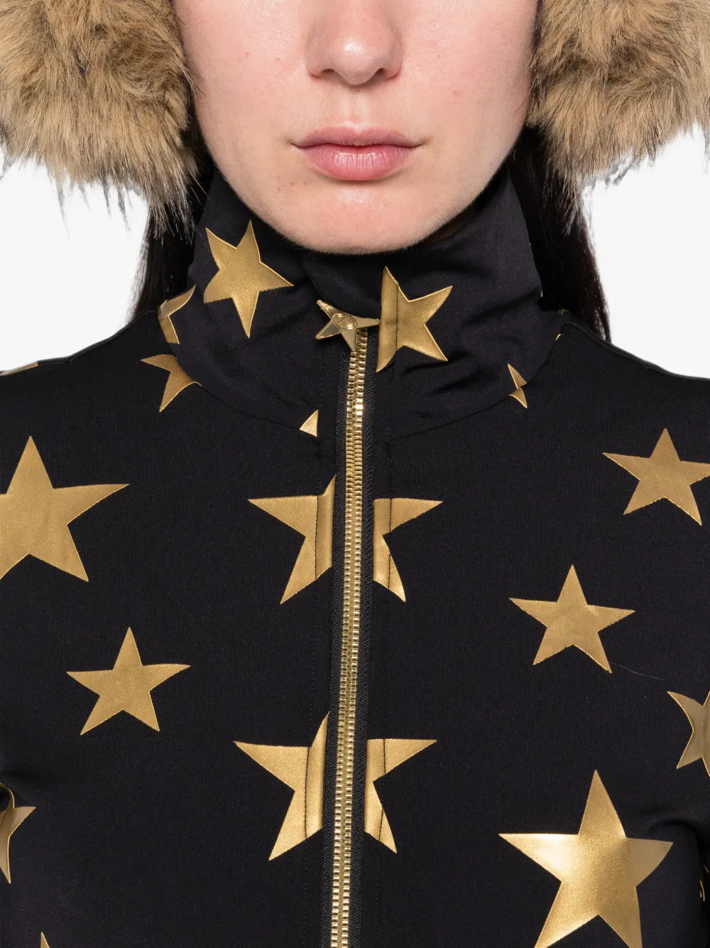 Goldbergh Hikari top met sterrenprint Zwart