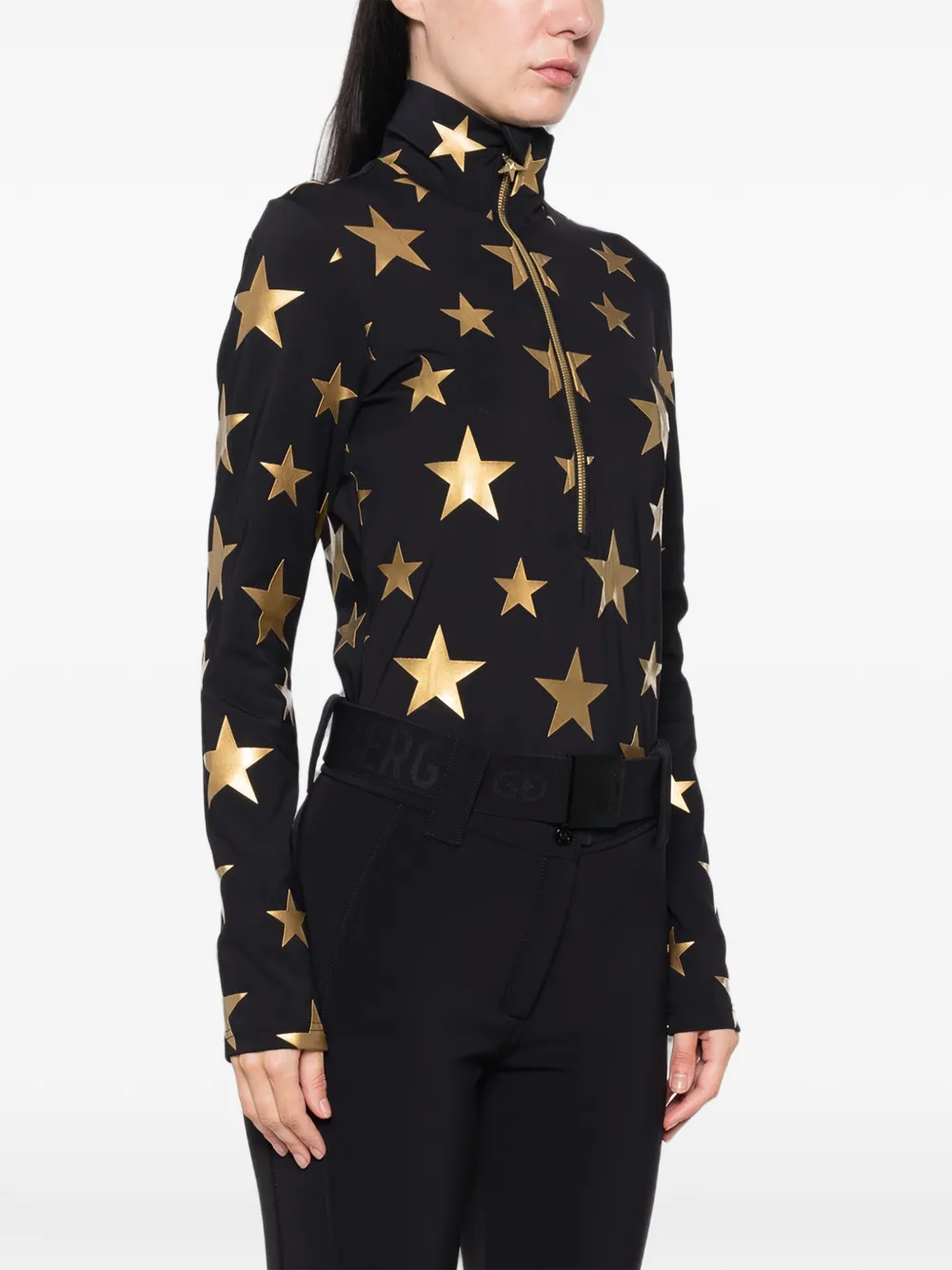 Goldbergh Hikari top met sterrenprint Zwart