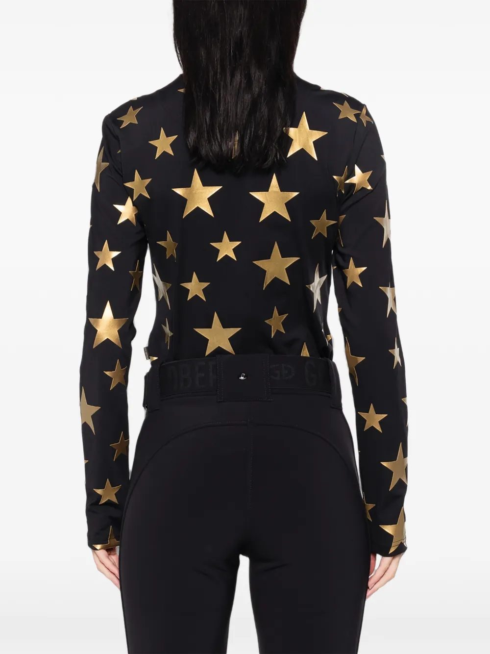Goldbergh Hikari top met sterrenprint Zwart