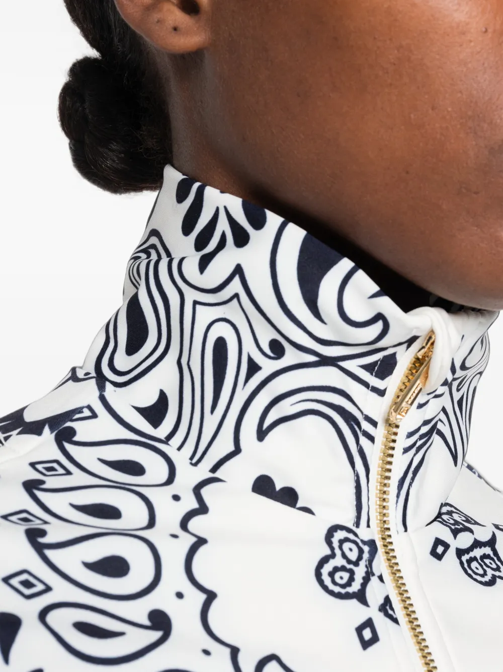 Goldbergh Toriko top met bandana-print Wit