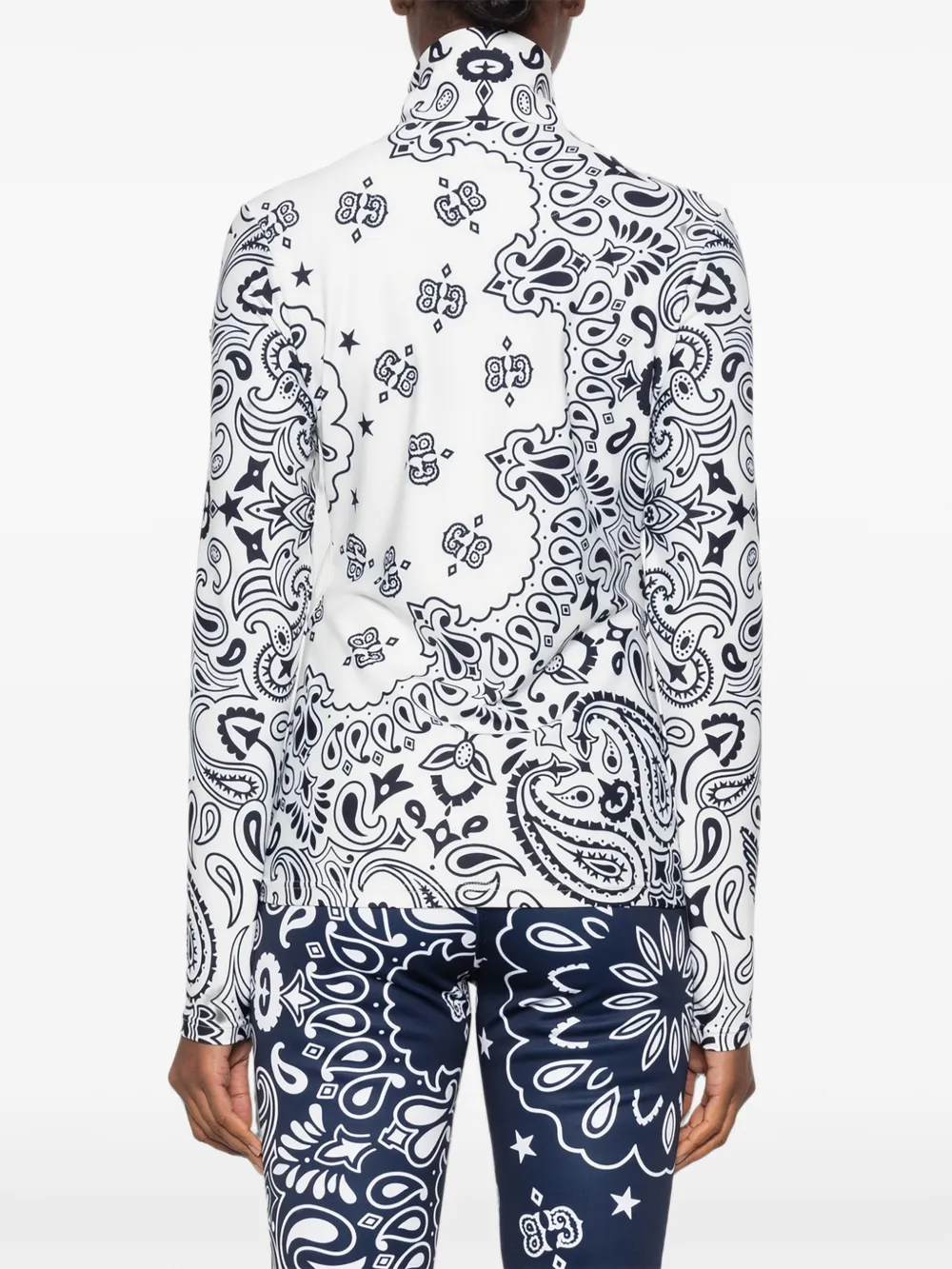 Goldbergh Toriko top met bandana-print Wit