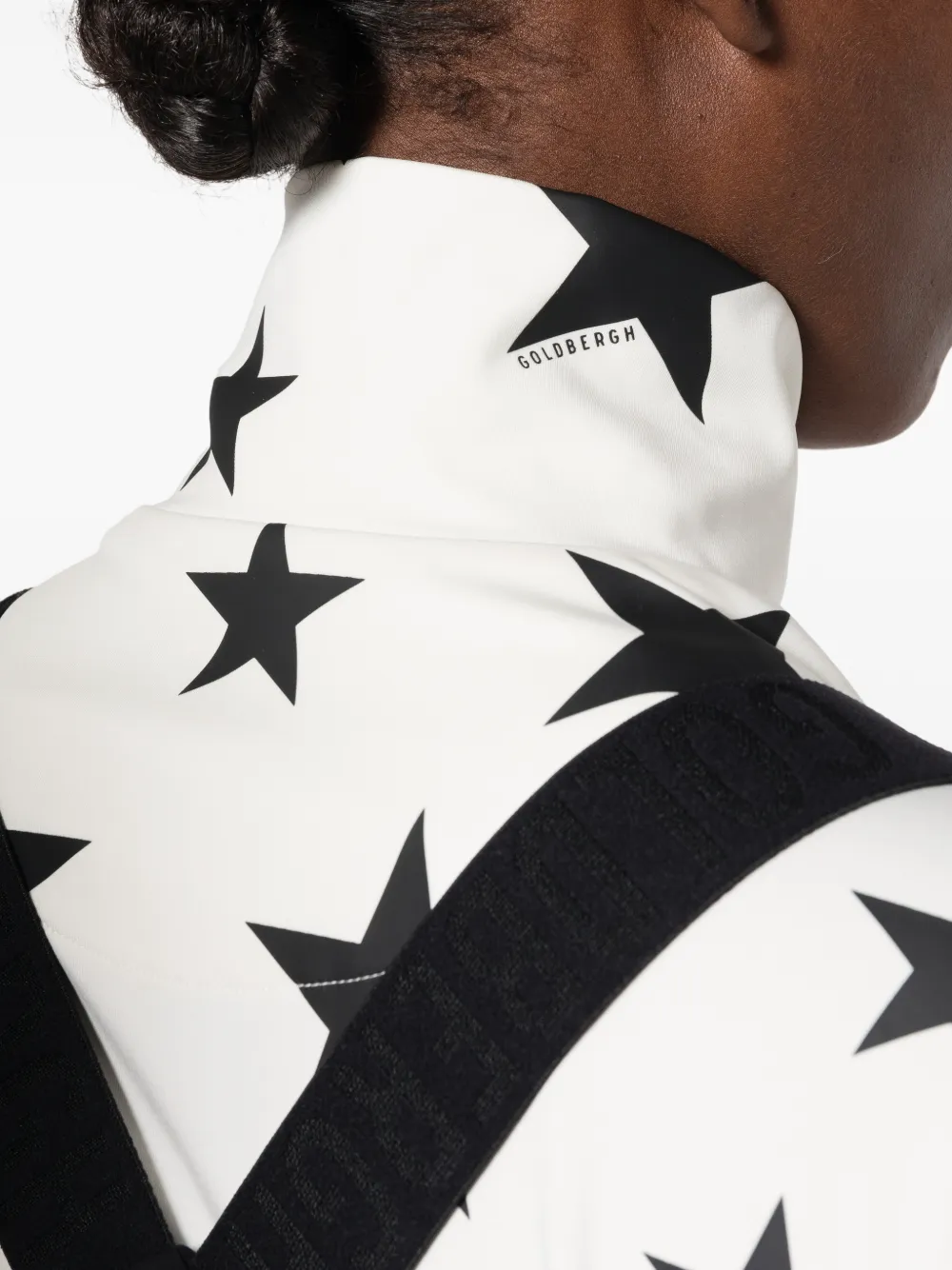 Goldbergh Hikari top met sterrenprint Wit