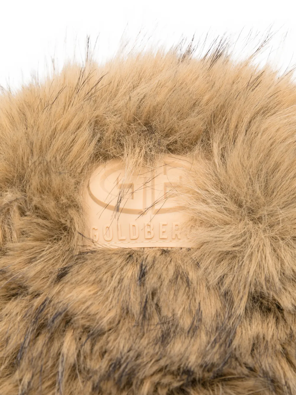 Goldbergh Cher hoed van imitatiebont Bruin