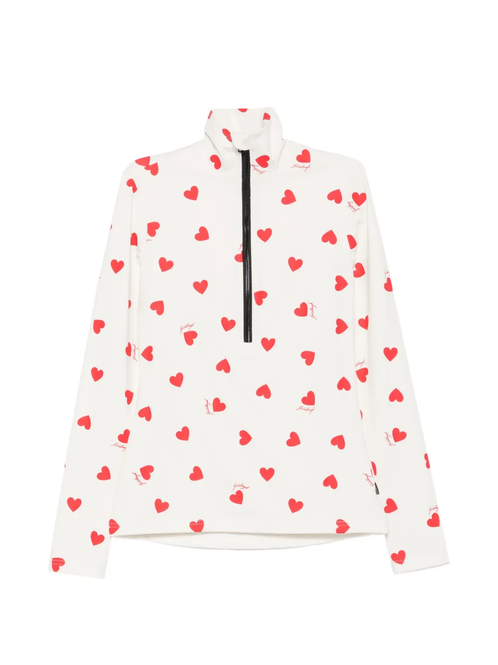 Goldbergh Aimi top met hartprint Wit