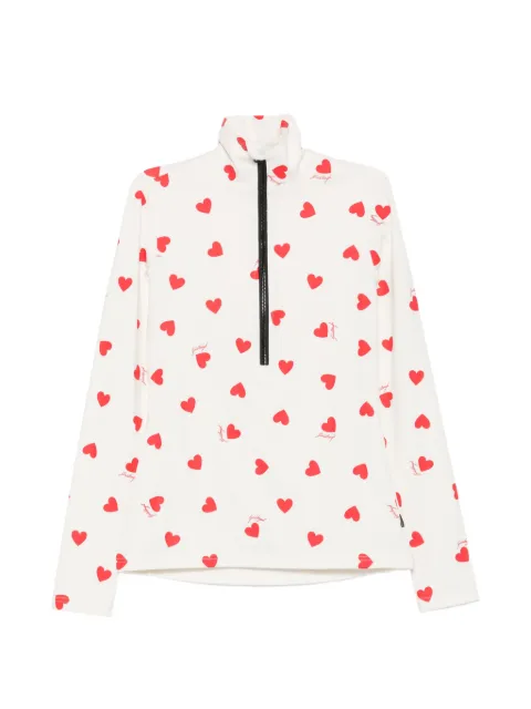 Goldbergh Aimi heart-print top