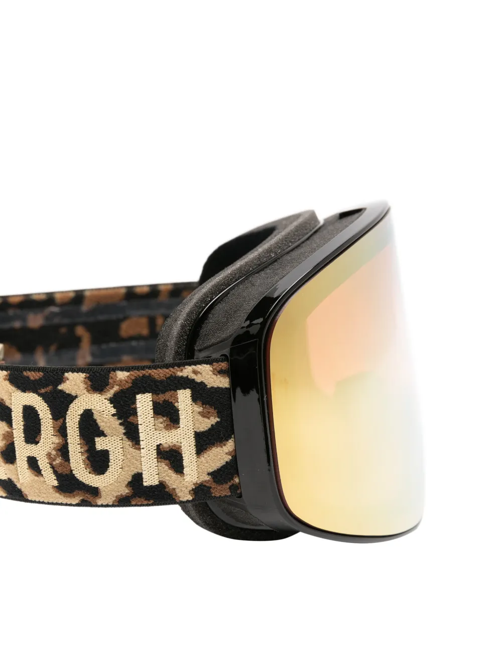 Goldbergh Aero skibril met luipaardprint Zwart
