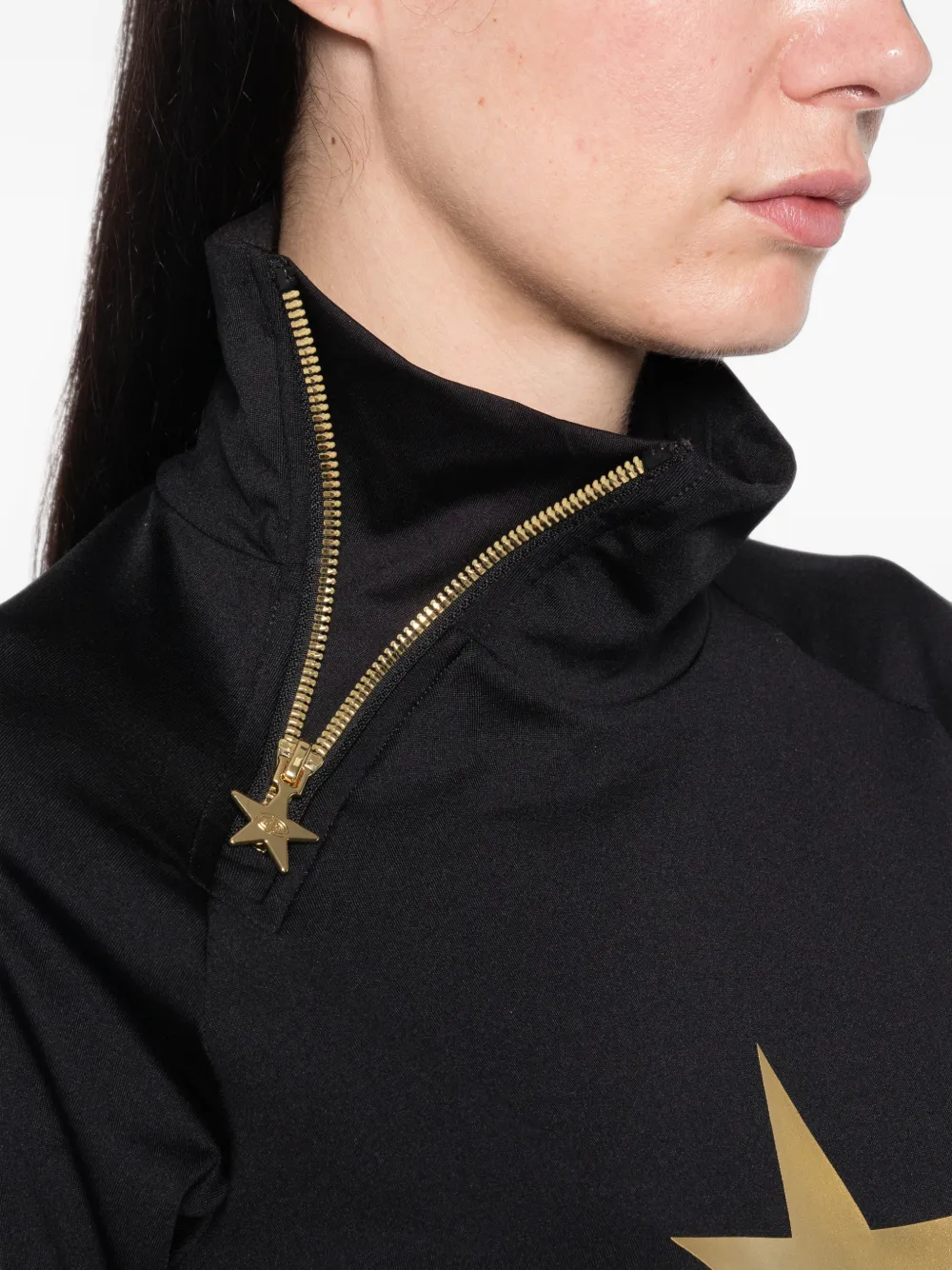 Goldbergh Hoshi top met sterrenprint Zwart