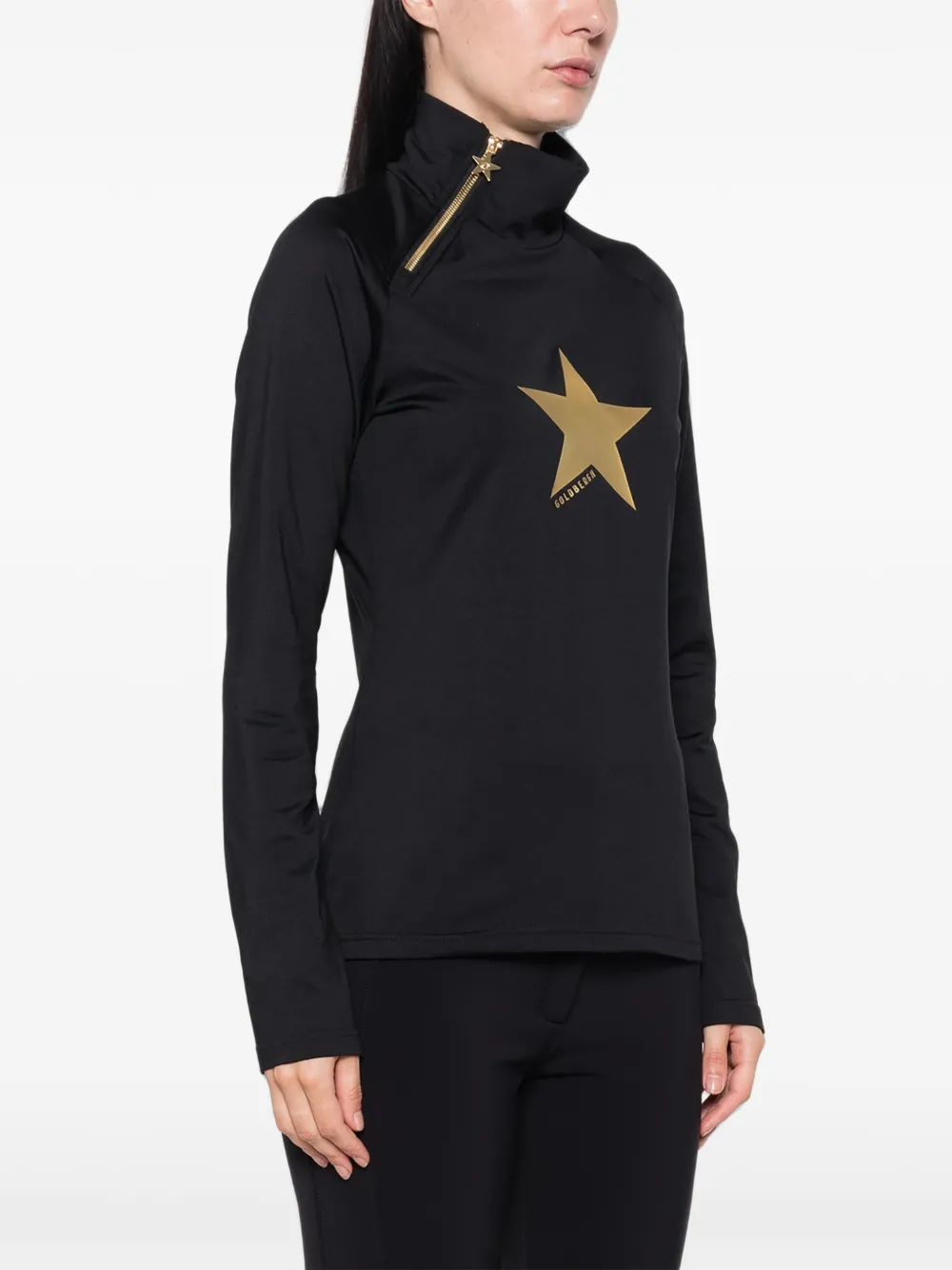 Goldbergh Hoshi top met sterrenprint Zwart