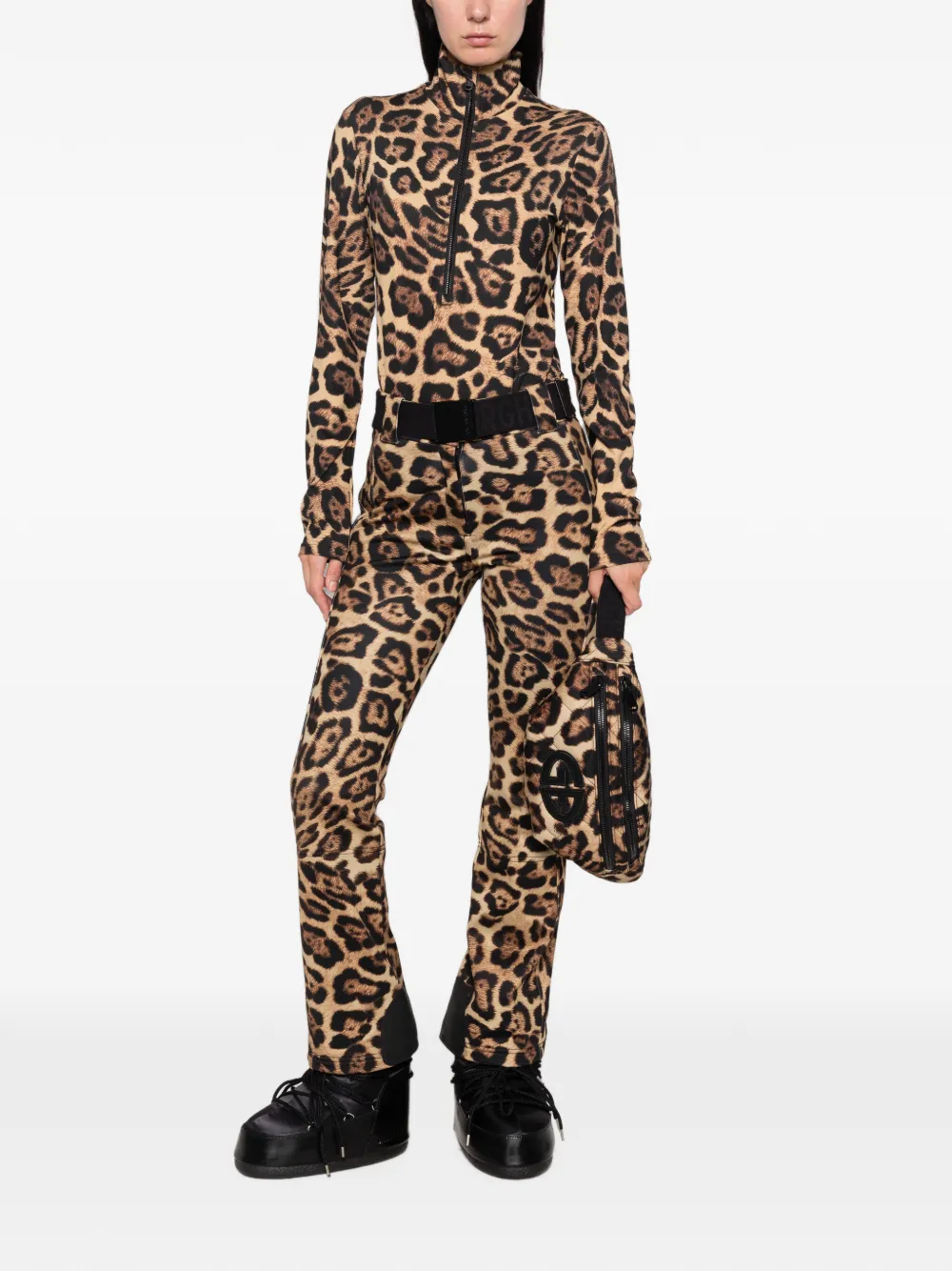 Goldbergh Body met luipaardprint Beige