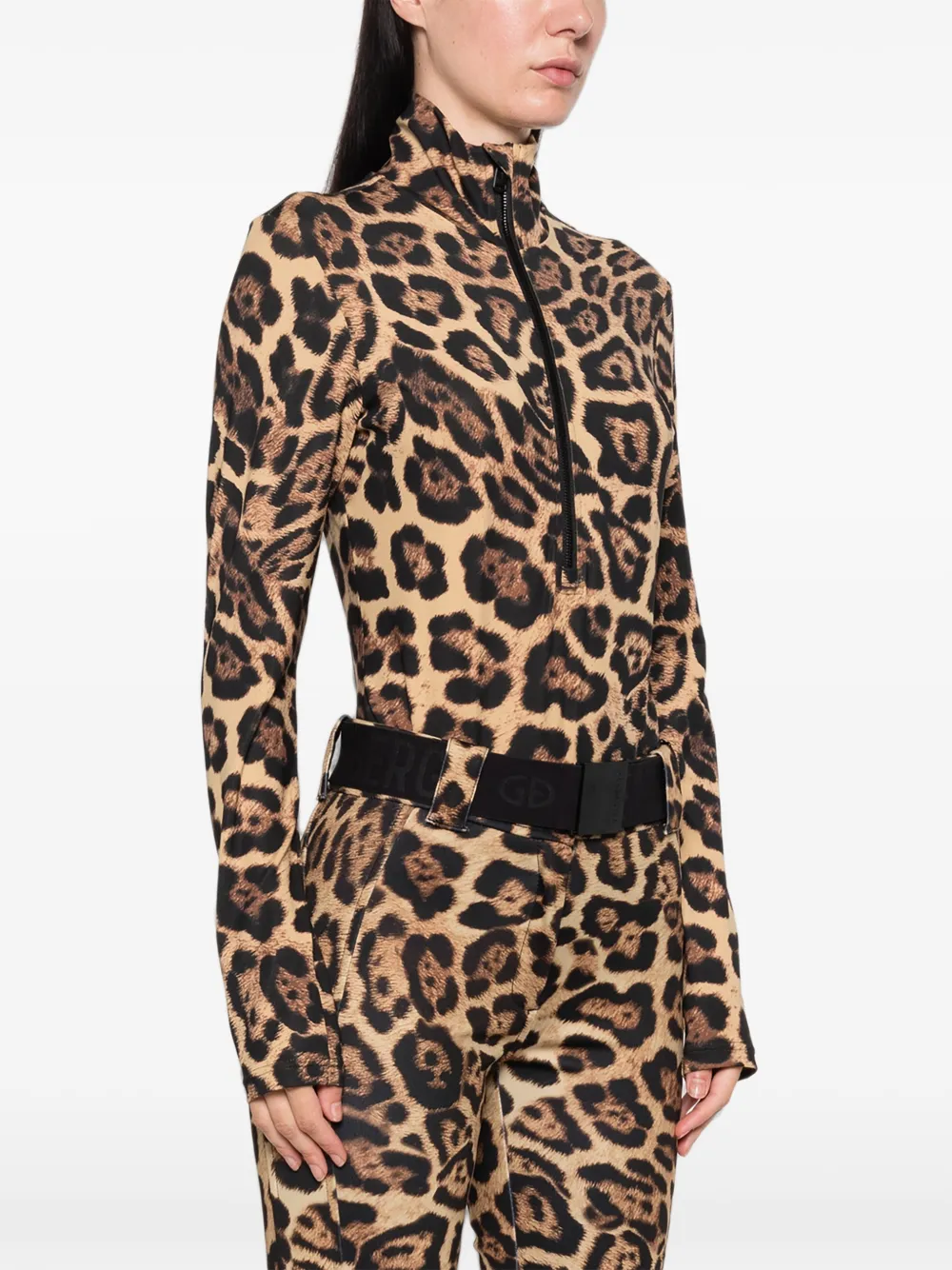 Goldbergh Body met luipaardprint Beige