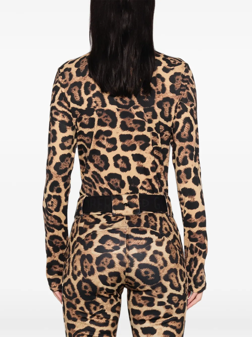 Goldbergh Body met luipaardprint Beige