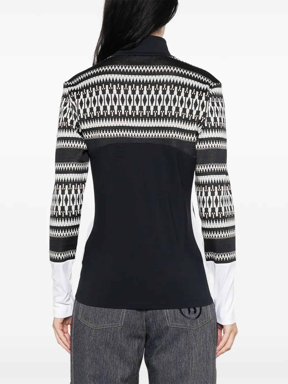 BOGNER Joalyn Fair Isle basislaag Zwart