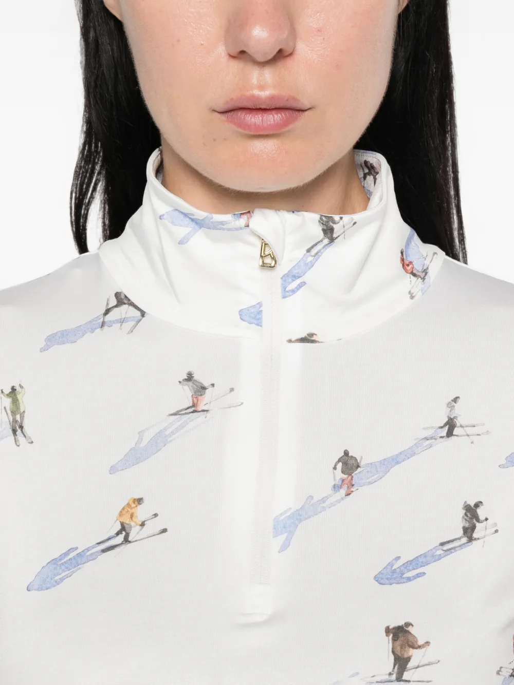 BOGNER Basislaag met skiprint Wit