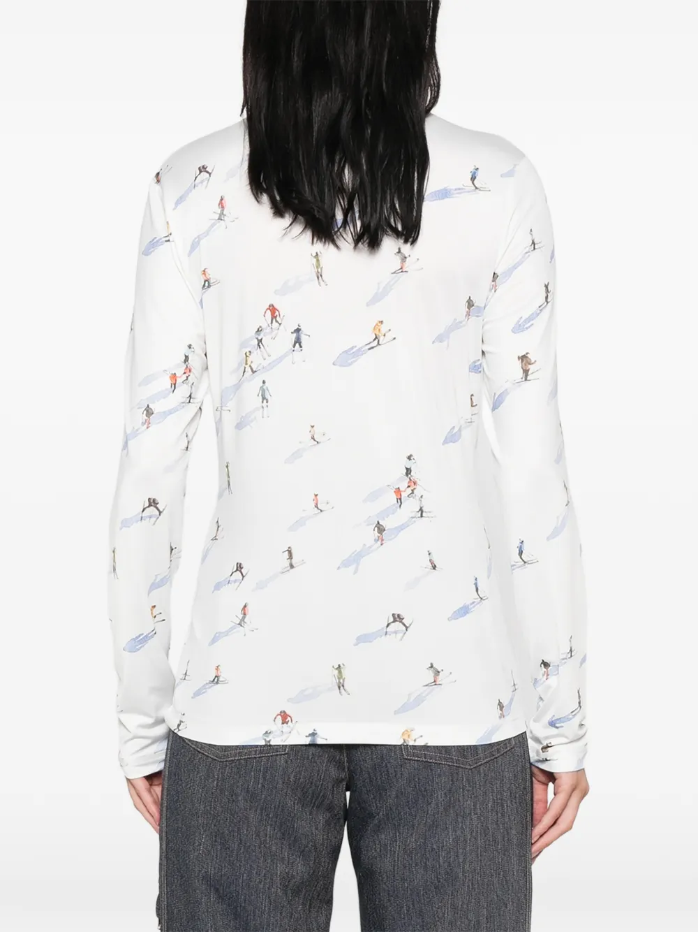 BOGNER Basislaag met skiprint Wit
