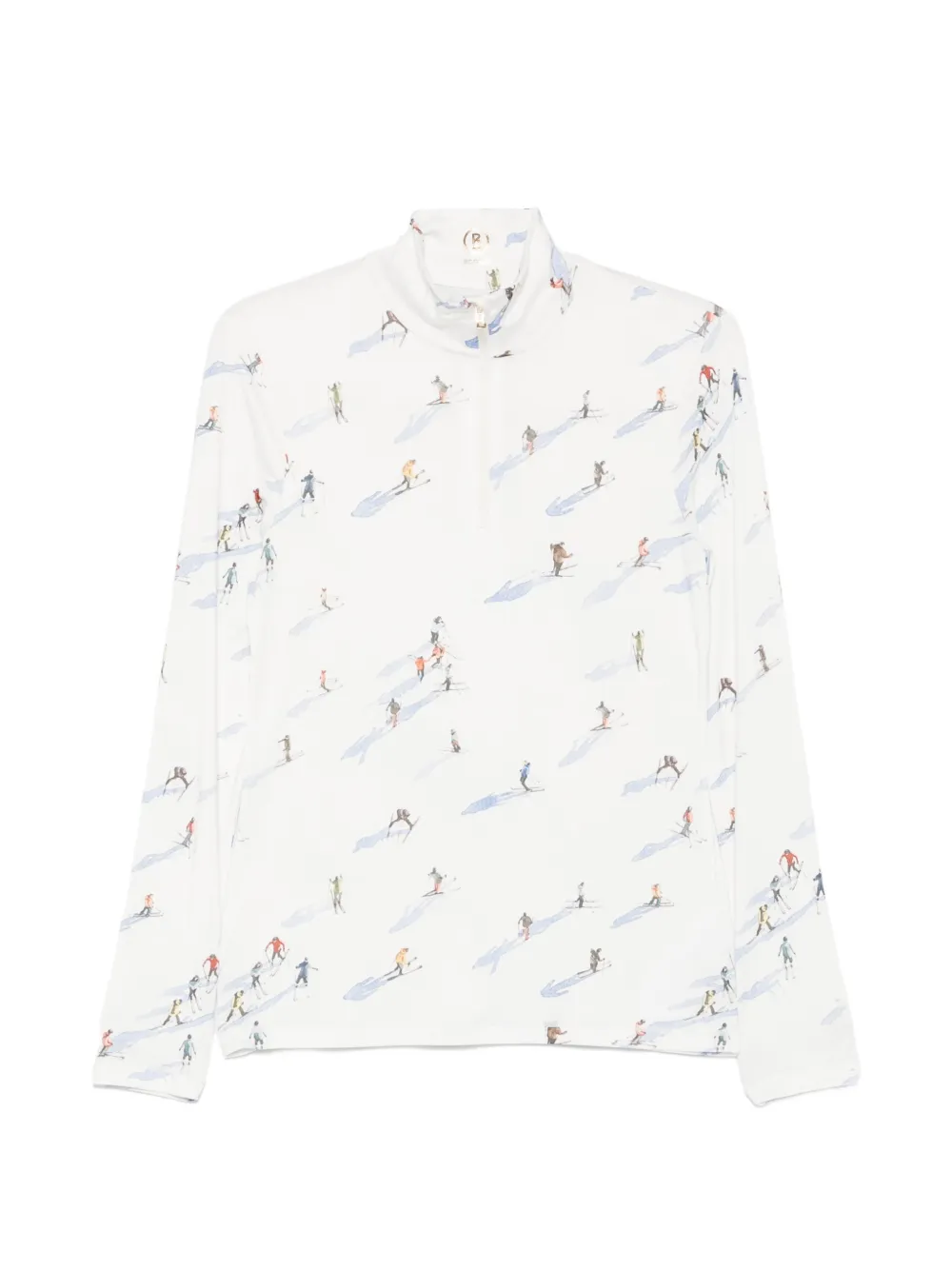 BOGNER Baselayer mit Skifahrer-Print - Weiß