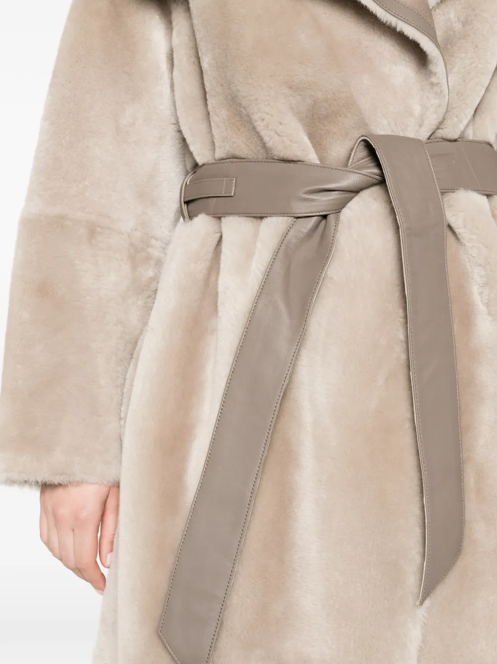 Mackage Marian reversible wrap coat Beige