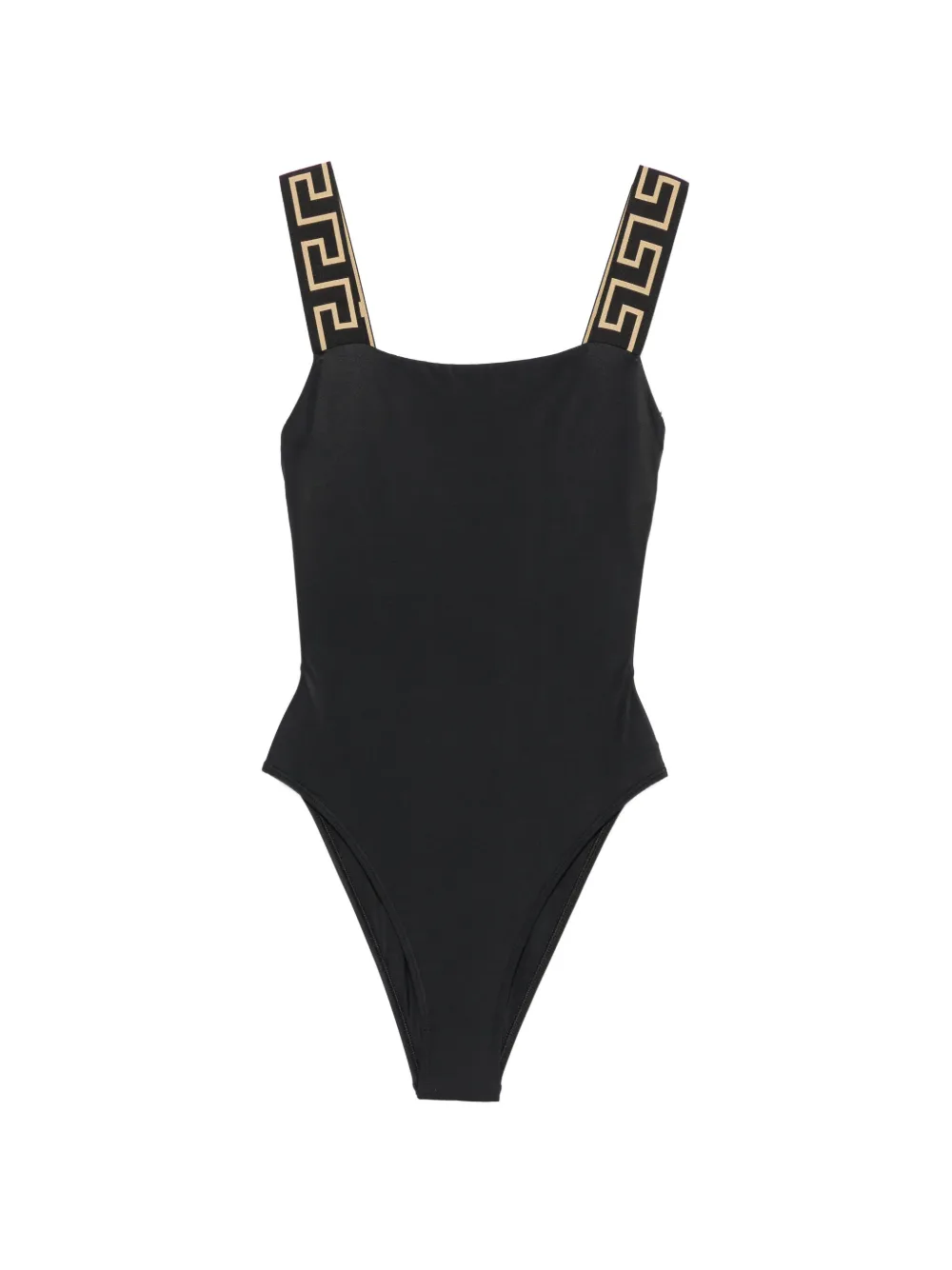 Versace Greca-strap swimsuit - Nero