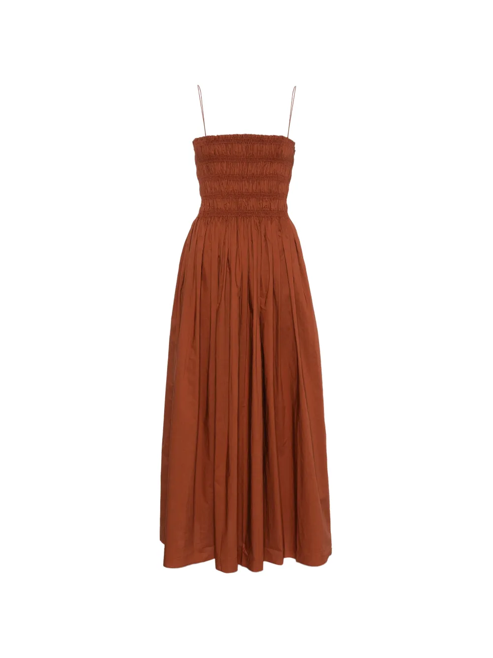 Matteau shirred bodice dress - Marrone