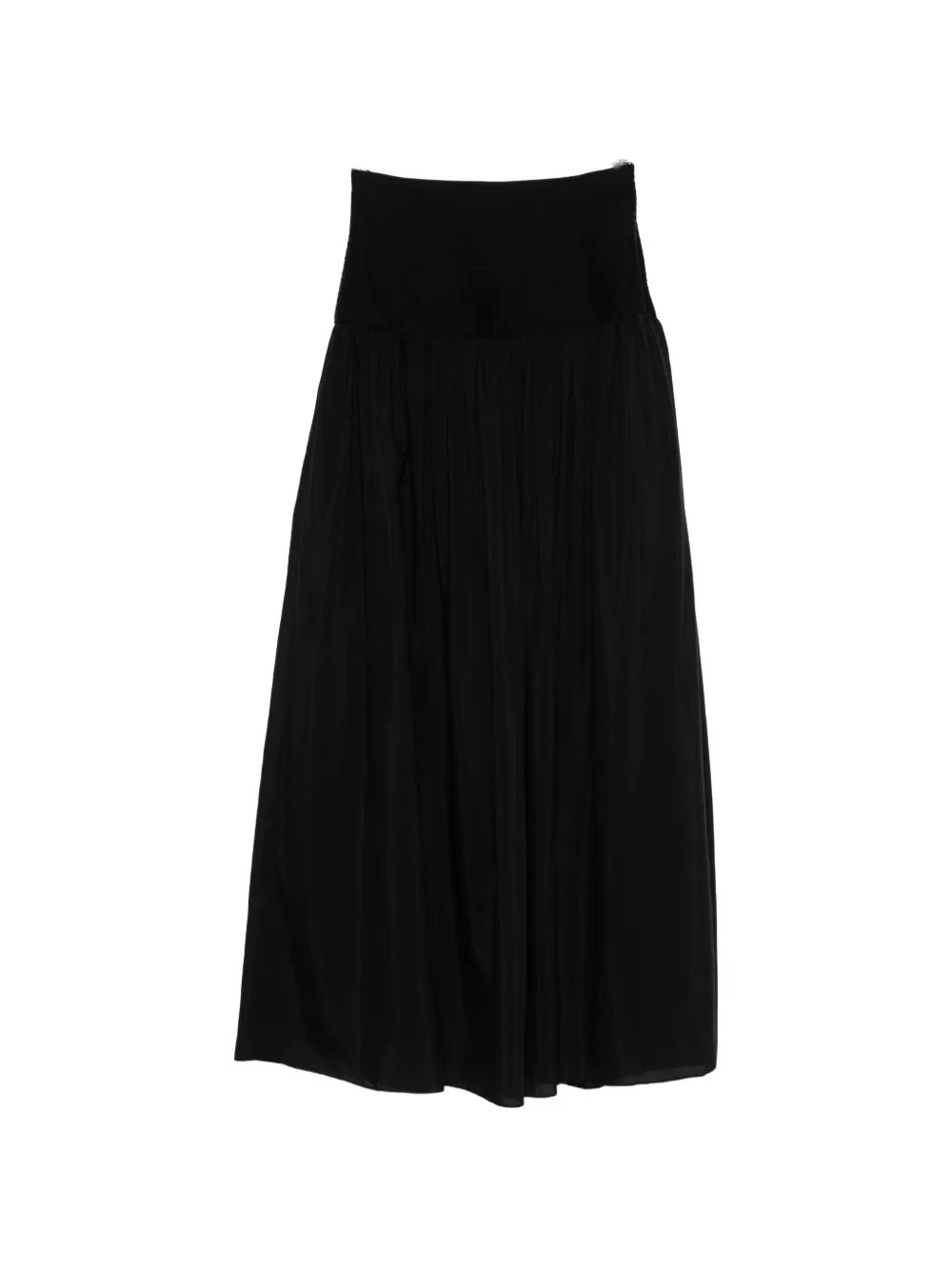Matteau pintuck midi skirt - Noir