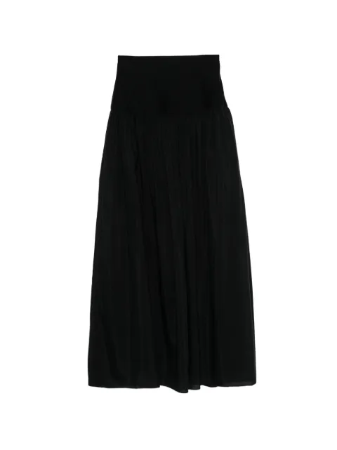 Matteau pintuck midi skirt