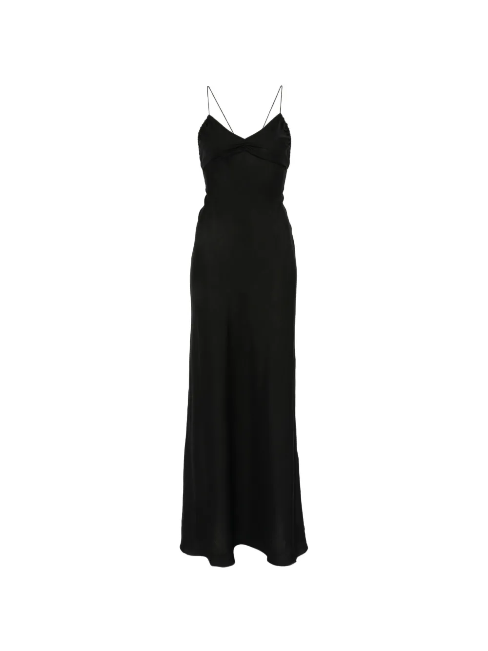 Matteau sheer wool bias dress - Nero