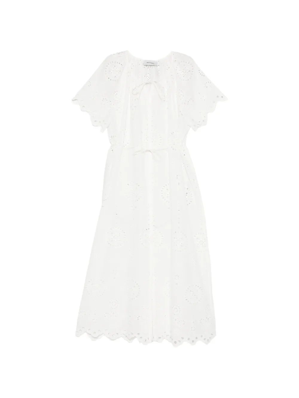Matteau relaxed broderie dress - White