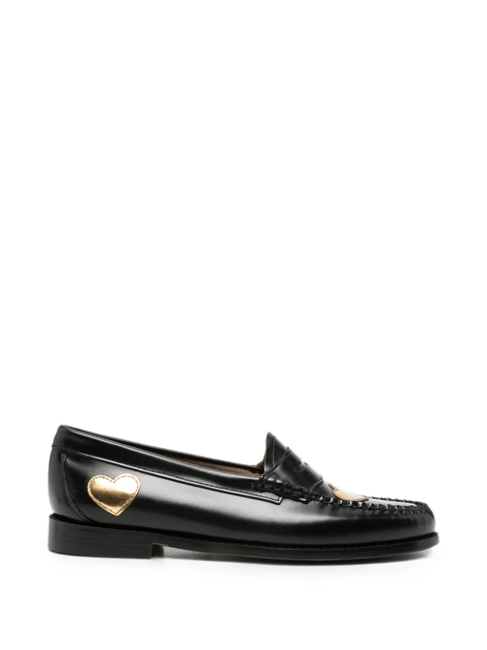 G.H.Bass Weejun heart-motif penny-slot loafers - Schwarz