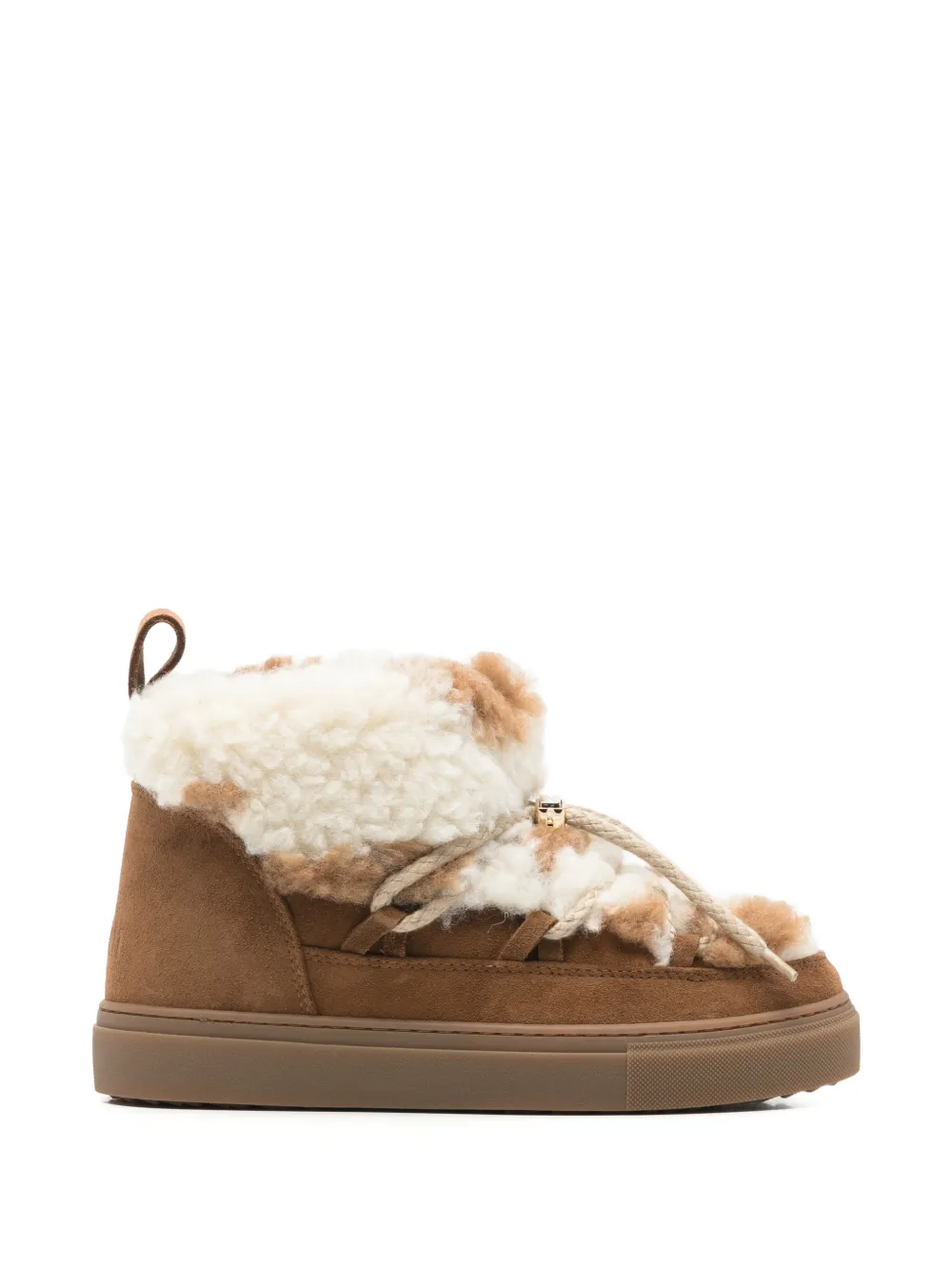 Inuikii Teddy shearling-trim ankle boots - Marron Inuikii Teddy shearling-trim ankle boots - Marron