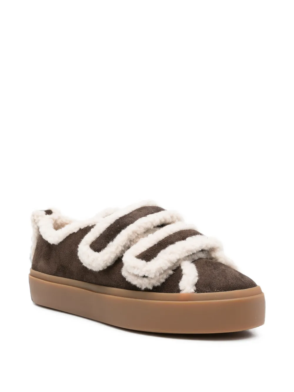 Inuikii Sneakers met klittenband Bruin