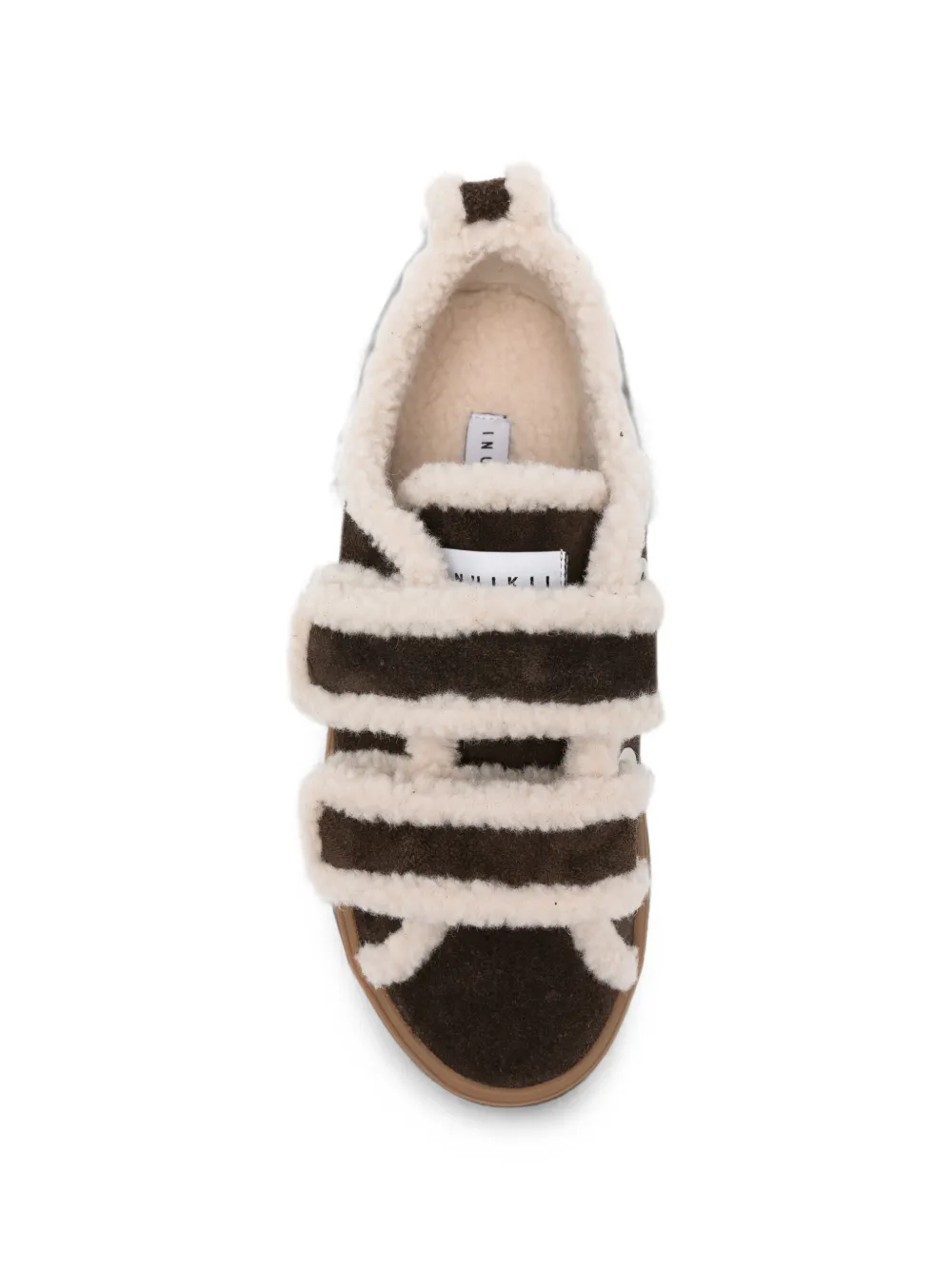 Inuikii Sneakers met klittenband Bruin