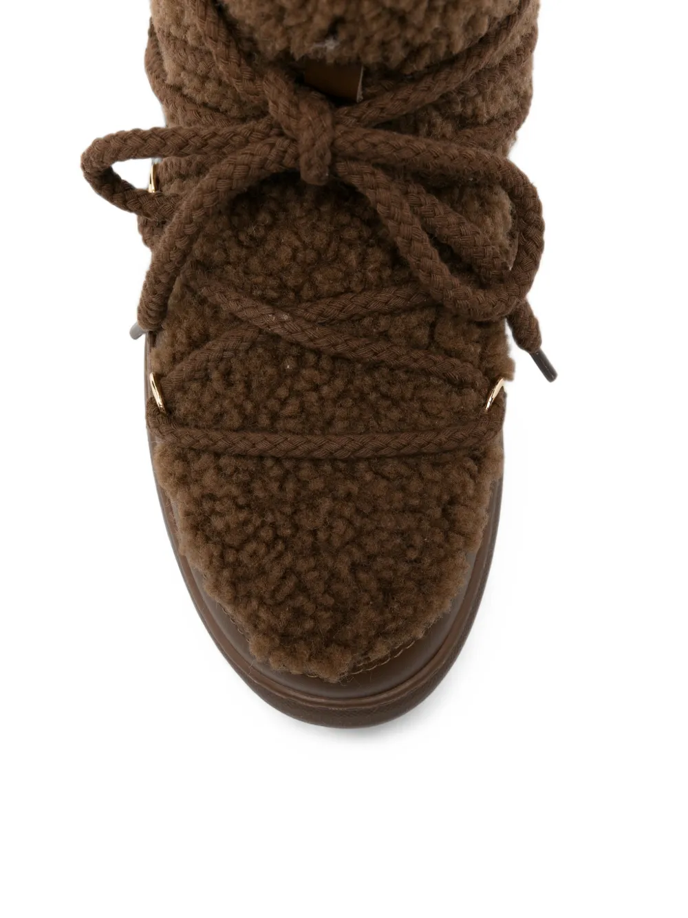 Inuikii Curly enkellaarzen Bruin