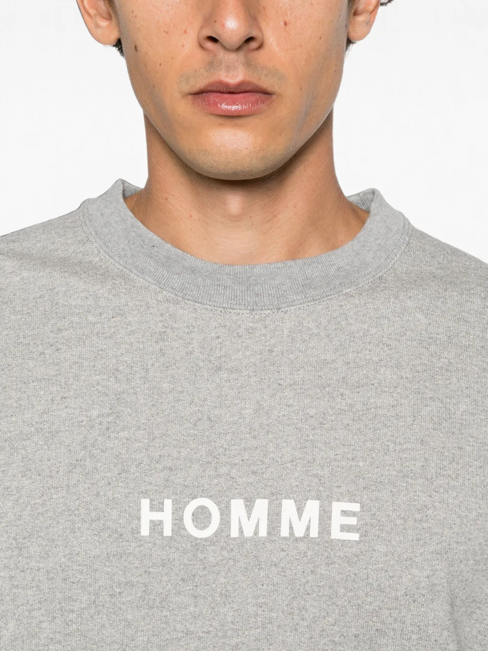 Comme des Garçons Homme Plus logo-print sweatshirt Grijs