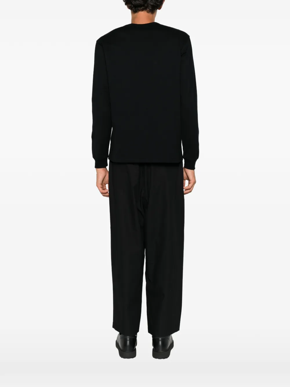 Comme des Garçons Homme Plus logo-print pocket T-shirt Zwart