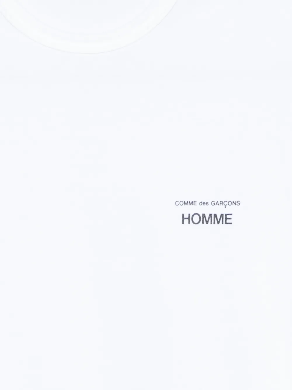 Comme des Garçons Homme T-shirt met logoprint Wit