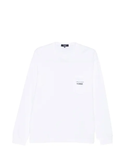 Comme des Garçons Homme Plus logo-print chest-pocket T-shirt