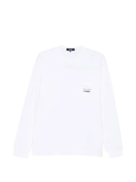 Comme des Garçons Homme Plus logo-print chest-pocket T-shirt