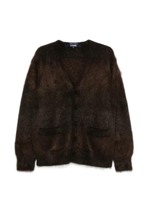 Comme des Garçons Homme Plus fuzzy alpaca cardigan