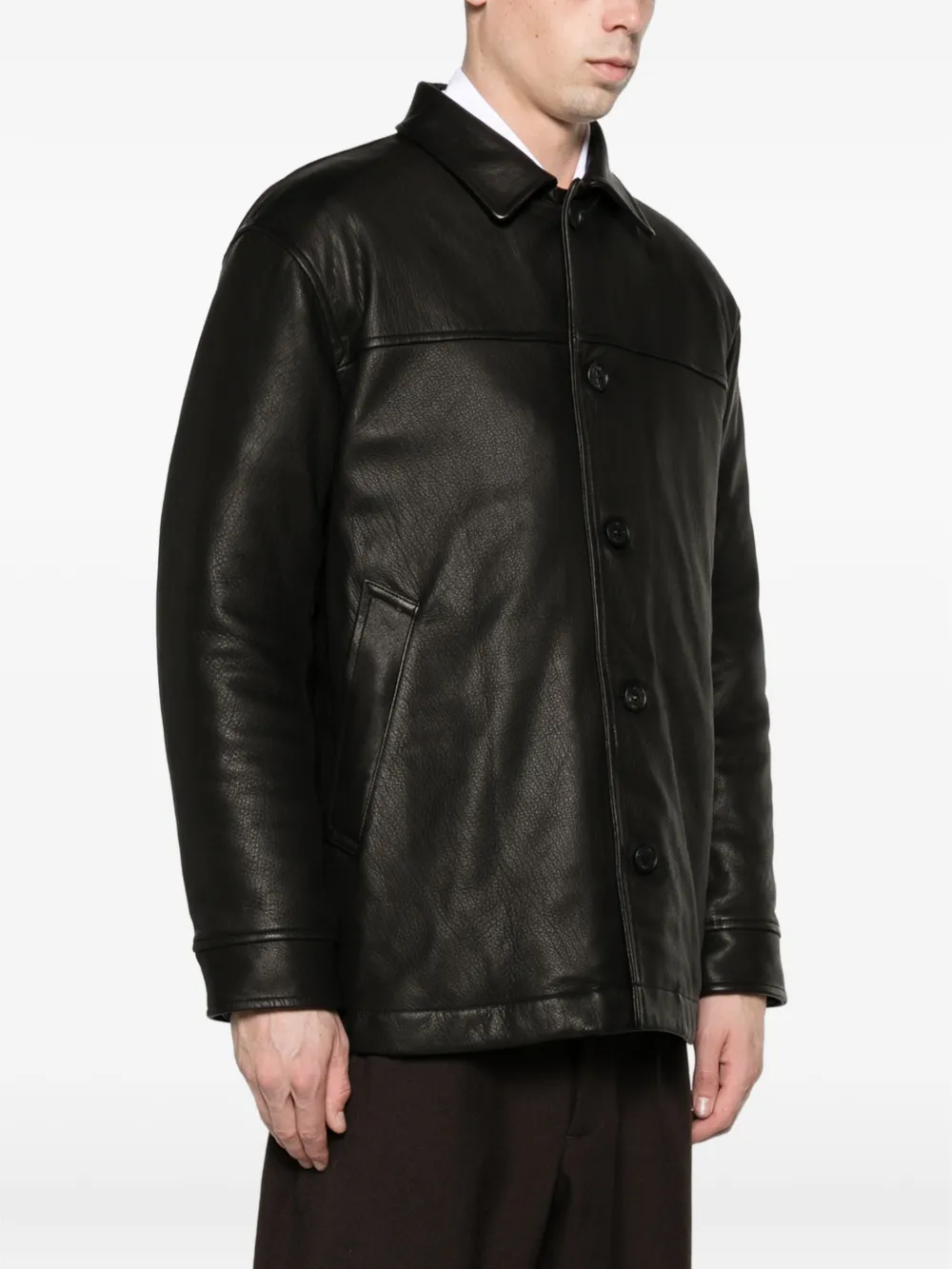 Comme des Garçons Homme Plus leather jacket Zwart