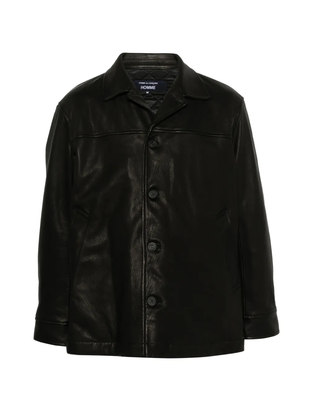 Comme des Garçons Homme Plus leather jacket Zwart
