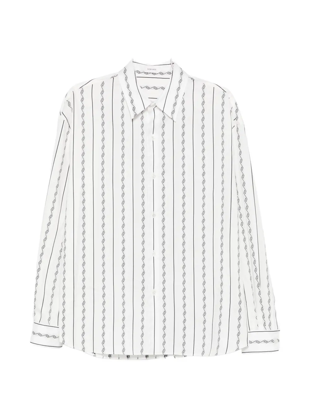 Versace Greca jacquard shirt - White